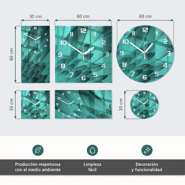 Horloge rectangulaire verticale Grain