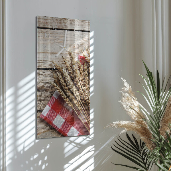 Horloge rectangulaire verticale Grain