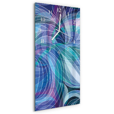 Horloge rectangulaire verticale Abstraction