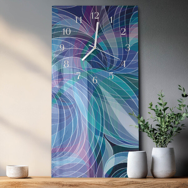 Horloge rectangulaire verticale Abstraction