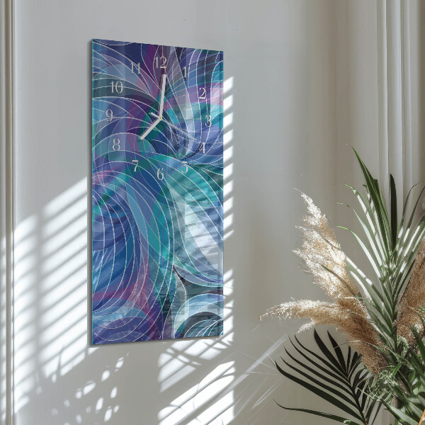 Horloge rectangulaire verticale Abstraction