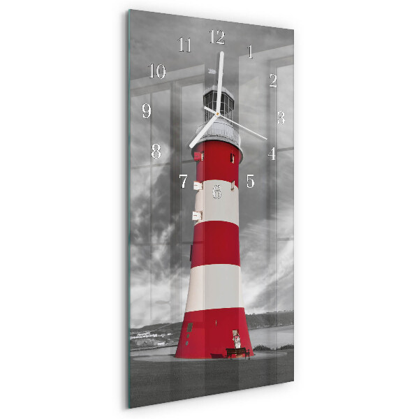 Horloge rectangulaire verticale Phare