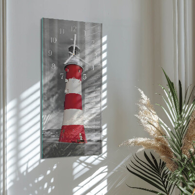 Horloge rectangulaire verticale Phare