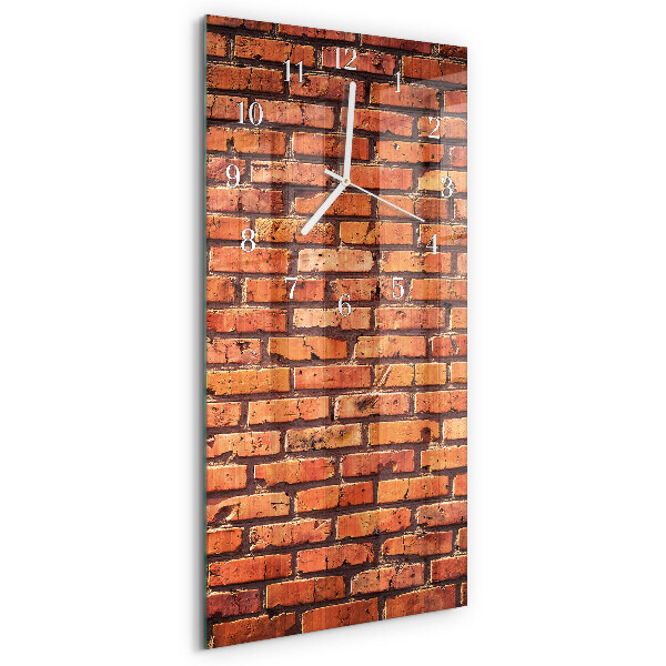 Horloge rectangulaire verticale Mur de briques