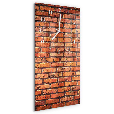 Horloge rectangulaire verticale Mur de briques