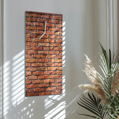 Horloge rectangulaire verticale Mur de briques
