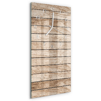Horloge rectangulaire verticale Bois