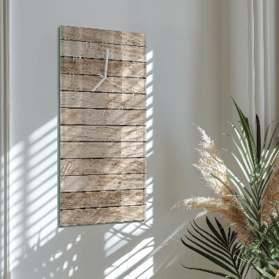 Horloge rectangulaire verticale Bois