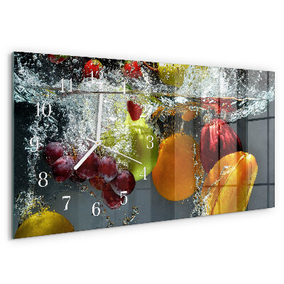 Horloge rectangulaire horizontale Fruit