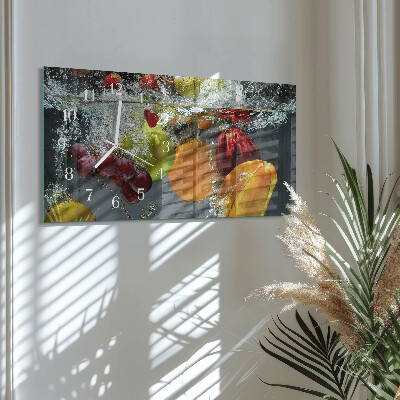 Horloge rectangulaire horizontale Fruit
