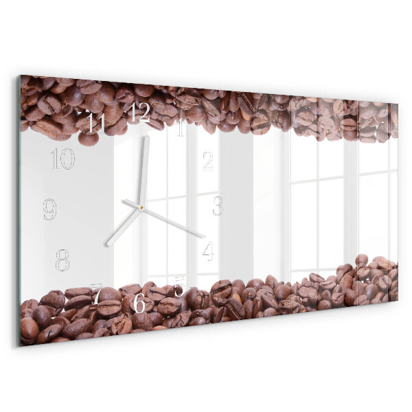 Horloge rectangulaire horizontale Café En Grains