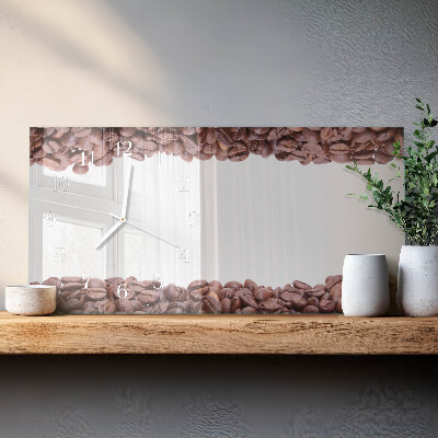 Horloge rectangulaire horizontale Café En Grains