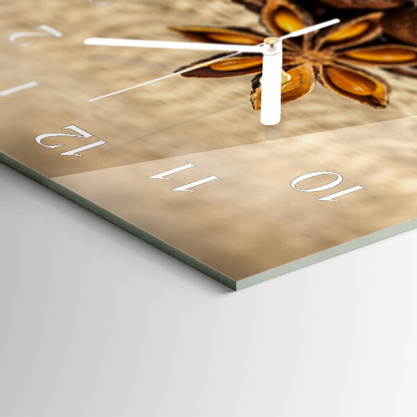 Horloge rectangulaire horizontale Café En Grains
