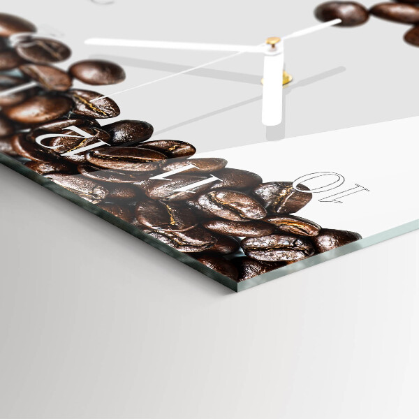 Horloge rectangulaire horizontale Café En Grains