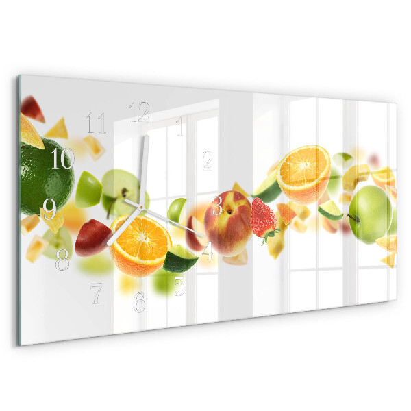 Horloge rectangulaire horizontale Mélange De Fruits