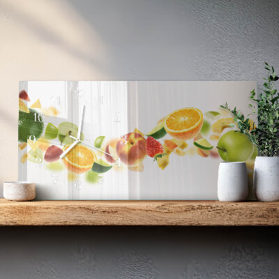Horloge rectangulaire horizontale Mélange De Fruits