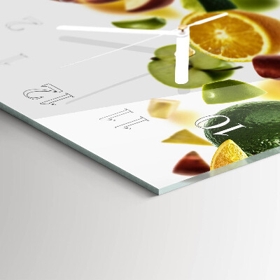 Horloge rectangulaire horizontale Mélange De Fruits