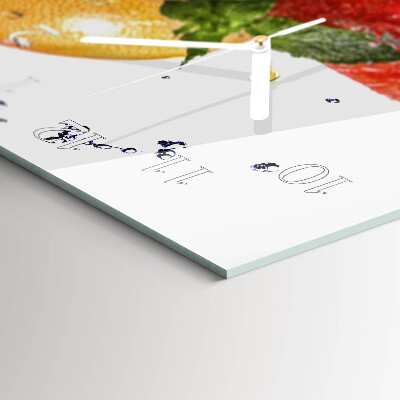 Horloge rectangulaire horizontale Fruits Juteux