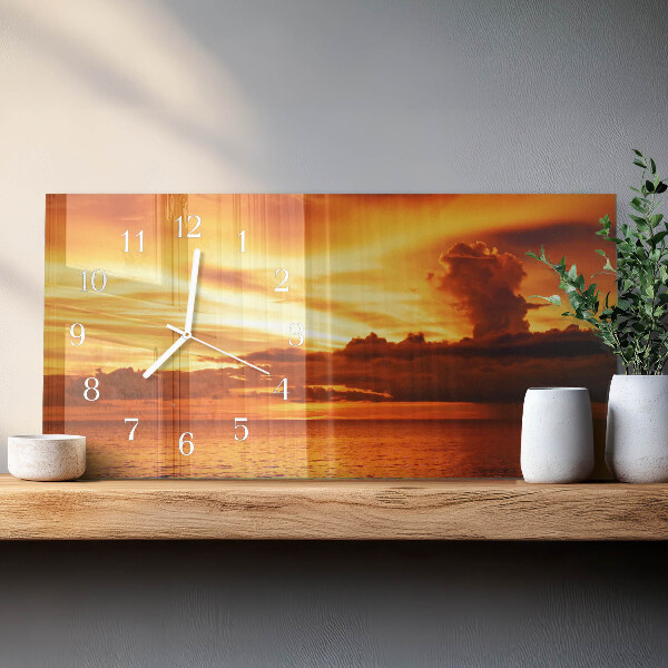 Horloge rectangulaire horizontale Ouest