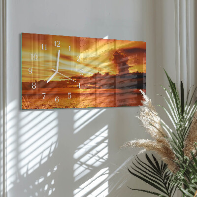 Horloge rectangulaire horizontale Ouest