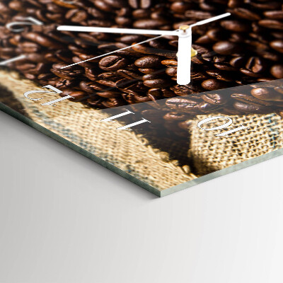 Horloge rectangulaire horizontale Café