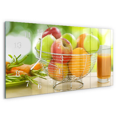 Horloge rectangulaire horizontale Fruits Et Jus