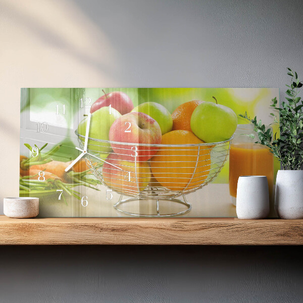 Horloge rectangulaire horizontale Fruits Et Jus