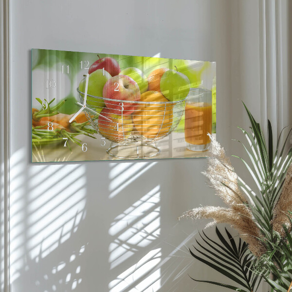 Horloge rectangulaire horizontale Fruits Et Jus