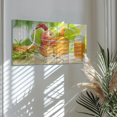 Horloge rectangulaire horizontale Fruits Et Jus
