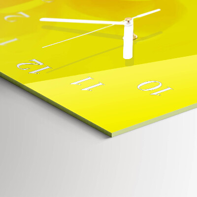 Horloge rectangulaire horizontale Fleur