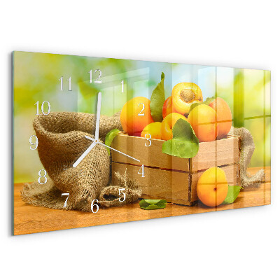 Horloge rectangulaire horizontale Abricots