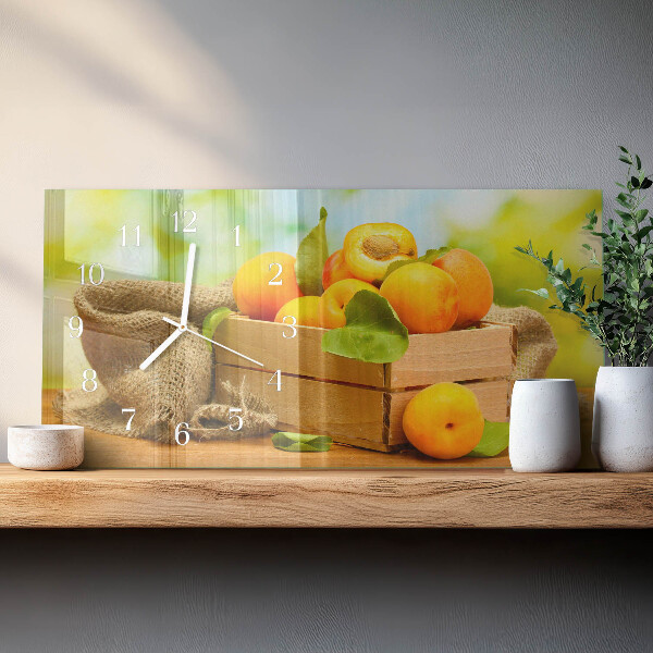 Horloge rectangulaire horizontale Abricots