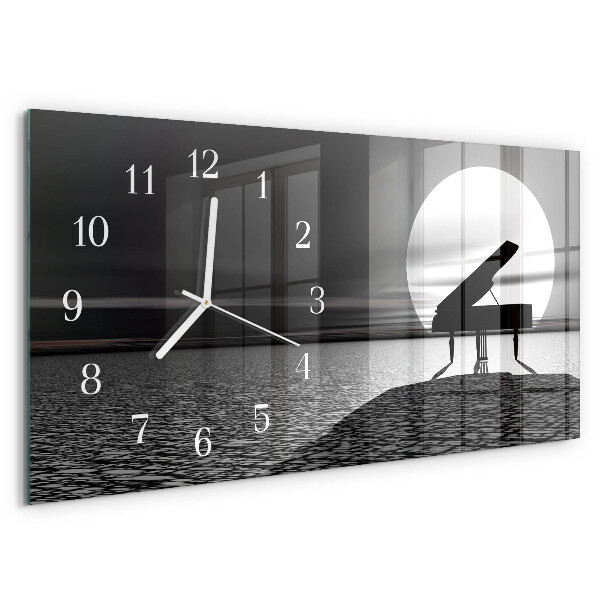 Horloge rectangulaire horizontale Piano