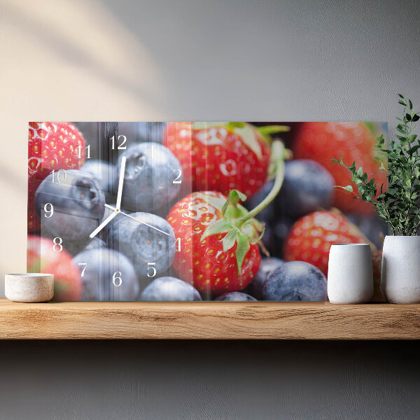 Horloge rectangulaire horizontale Fruits Des Bois