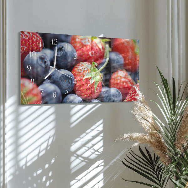 Horloge rectangulaire horizontale Fruits Des Bois