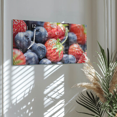 Horloge rectangulaire horizontale Fruits Des Bois