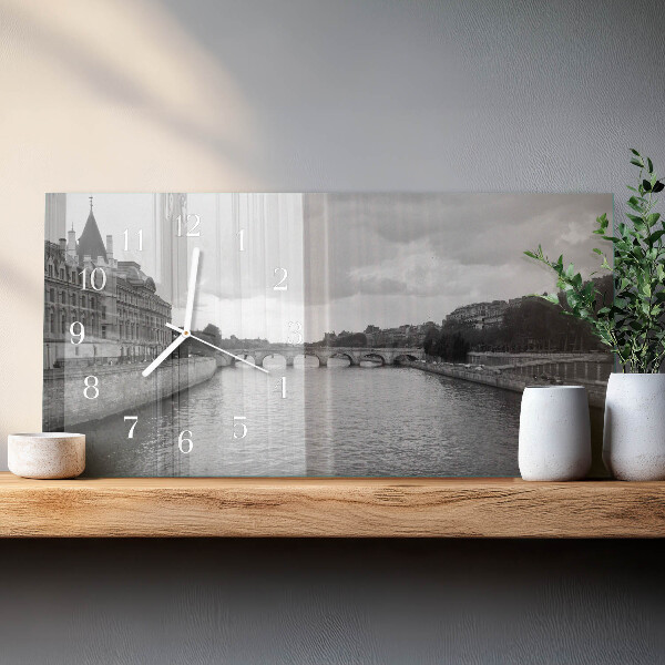Horloge rectangulaire horizontale Les Ponts De Paris