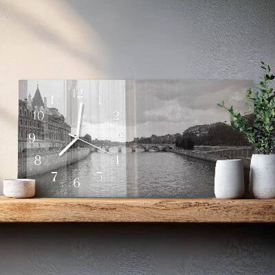 Horloge rectangulaire horizontale Les Ponts De Paris