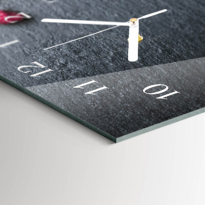 Horloge rectangulaire horizontale Smoothie Aux Fruits