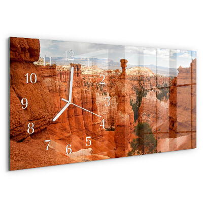 Horloge rectangulaire horizontale Canyon De Bryce