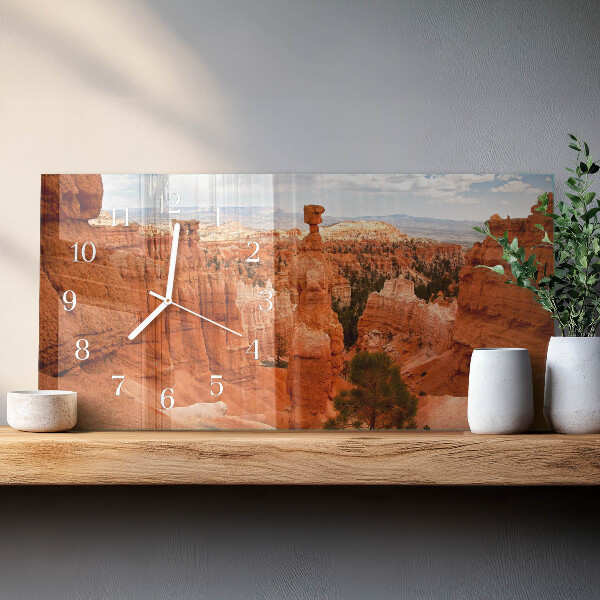 Horloge rectangulaire horizontale Canyon De Bryce