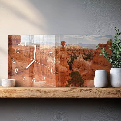 Horloge rectangulaire horizontale Canyon De Bryce