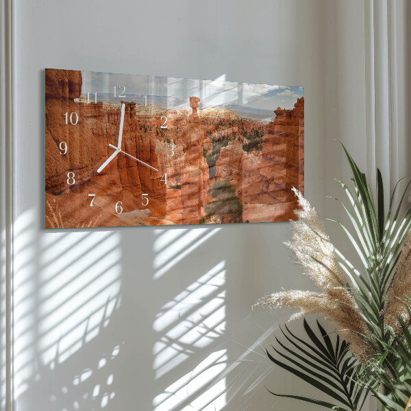 Horloge rectangulaire horizontale Canyon De Bryce