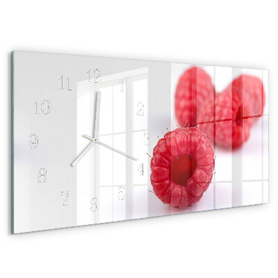 Horloge rectangulaire horizontale Framboises