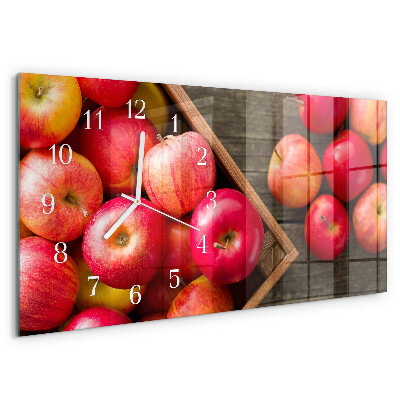 Horloge rectangulaire horizontale Pommes