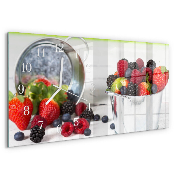 Horloge rectangulaire horizontale Fruits Des Bois