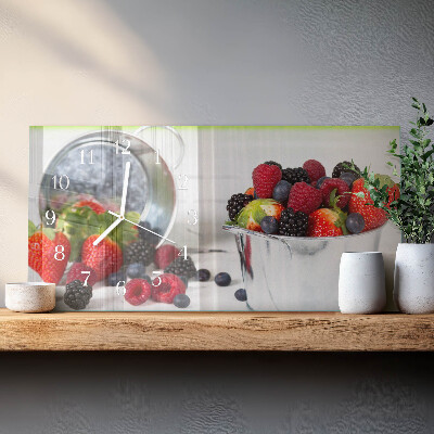 Horloge rectangulaire horizontale Fruits Des Bois