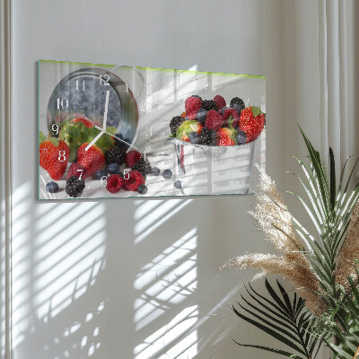 Horloge rectangulaire horizontale Fruits Des Bois