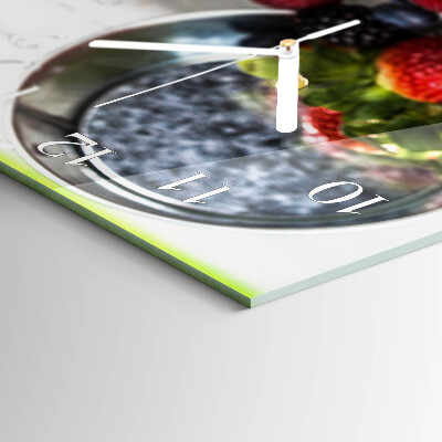 Horloge rectangulaire horizontale Fruits Des Bois