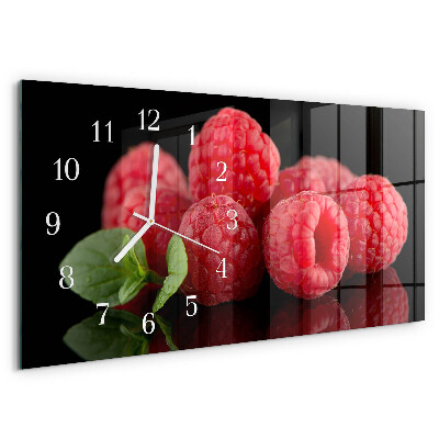 Horloge rectangulaire horizontale Framboises
